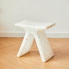 Lumendat Modern Minimalist Geometric PE Plastic Kids Low Stool Backless Armless For Hallway Lumendat