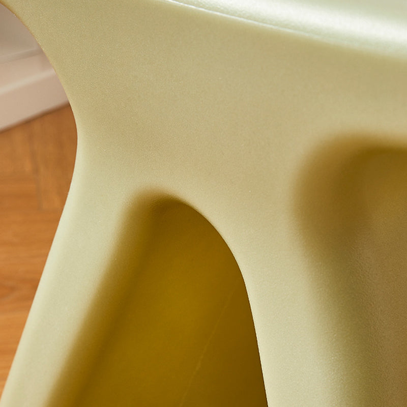 Lumendat Modern Minimalist Geometric PE Plastic Kids Low Stool Backless Armless For Hallway Lumendat