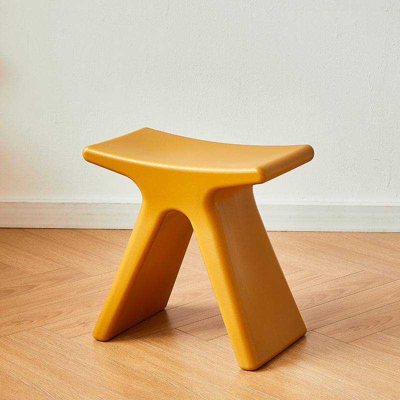 Lumendat Modern Minimalist Geometric PE Plastic Kids Low Stool Backless Armless For Hallway Lumendat