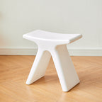 Lumendat Modern Minimalist Geometric PE Plastic Kids Low Stool Backless Armless For Hallway Lumendat