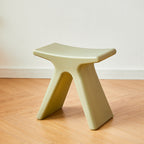 Lumendat Modern Minimalist Geometric PE Plastic Kids Low Stool Backless Armless For Hallway Lumendat