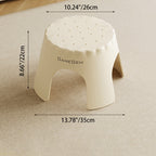 Lumendat Modern Art Deco Stackable Cookie-Shaped PP Kids Low Stool Backless Armless For Entryway Lumendat