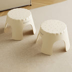Lumendat Modern Art Deco Stackable Cookie-Shaped PP Kids Low Stool Backless Armless For Entryway Lumendat