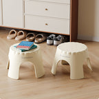 Lumendat Modern Art Deco Stackable Cookie-Shaped PP Kids Low Stool Backless Armless For Entryway Lumendat