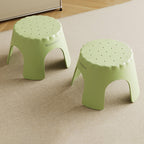 Lumendat Modern Art Deco Stackable Cookie-Shaped PP Kids Low Stool Backless Armless For Entryway Lumendat