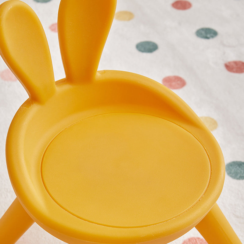 Lumendat Modern Art Deco PE Rabbit Kids Low Stool Backrest Armless For Living Room Lumendat