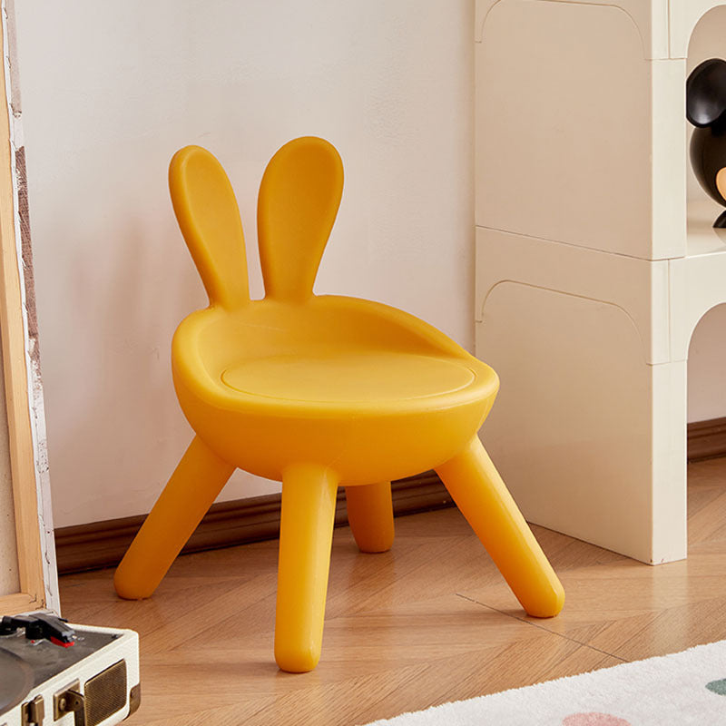 Lumendat Modern Art Deco PE Rabbit Kids Low Stool Backrest Armless For Living Room Lumendat