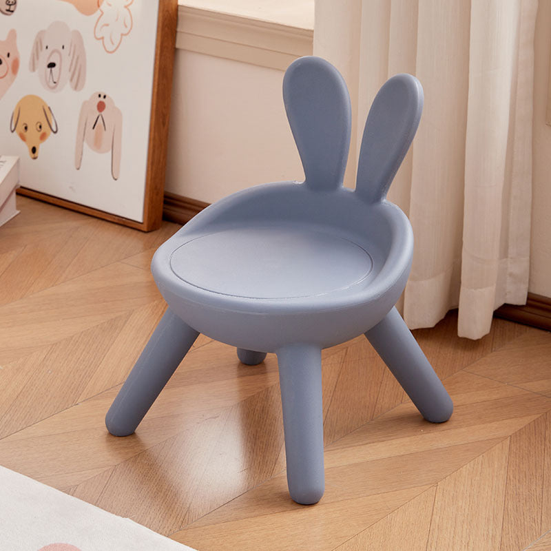Lumendat Modern Art Deco PE Rabbit Kids Low Stool Backrest Armless For Living Room Lumendat