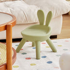 Lumendat Modern Art Deco PE Rabbit Kids Low Stool Backrest Armless For Living Room Lumendat
