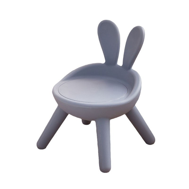 Lumendat Modern Art Deco PE Rabbit Kids Low Stool Backrest Armless For Living Room Lumendat