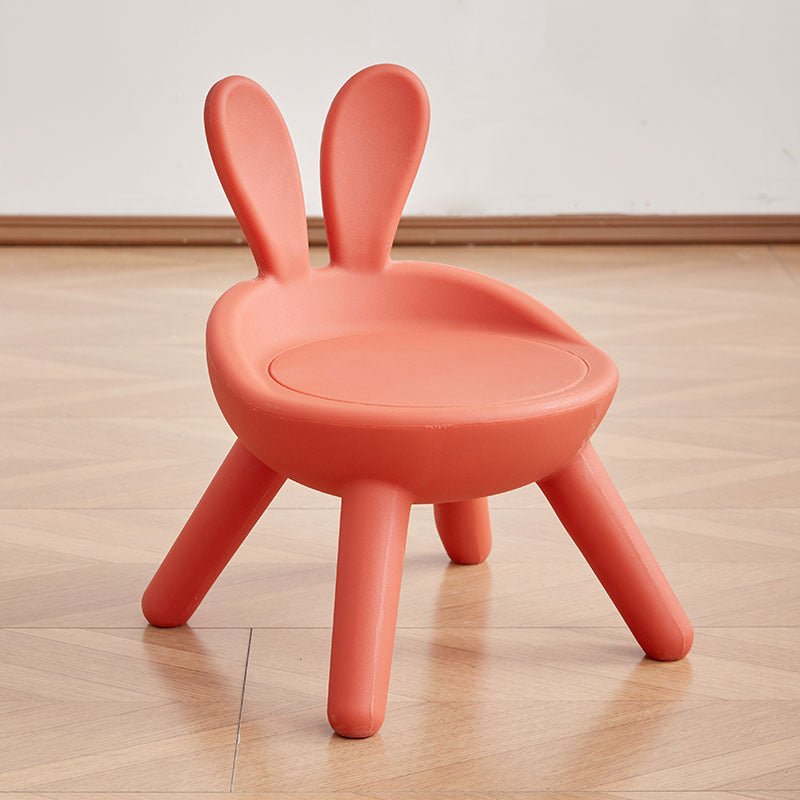 Lumendat Modern Art Deco PE Rabbit Kids Low Stool Backrest Armless For Living Room Lumendat