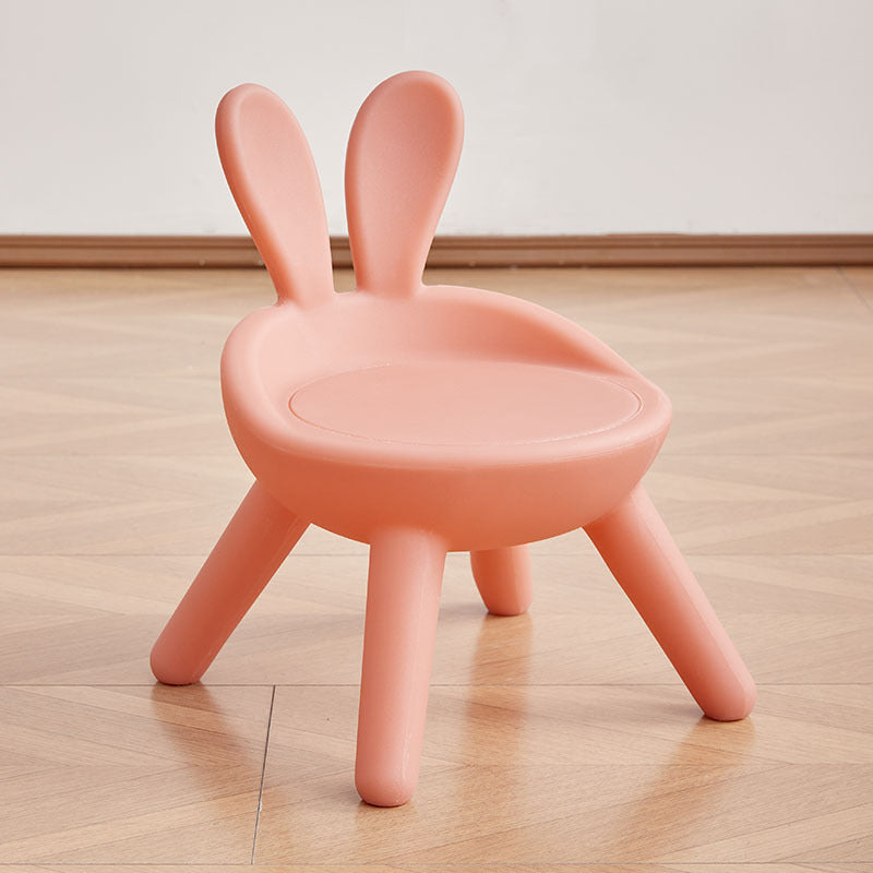 Lumendat Modern Art Deco PE Rabbit Kids Low Stool Backrest Armless For Living Room Lumendat