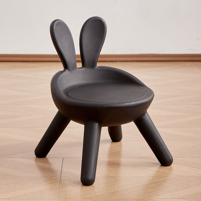 Lumendat Modern Art Deco PE Rabbit Kids Low Stool Backrest Armless For Living Room Lumendat