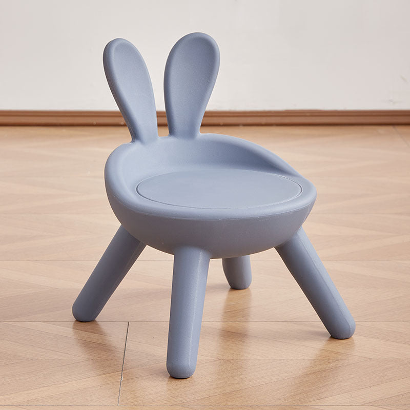 Lumendat Modern Art Deco PE Rabbit Kids Low Stool Backrest Armless For Living Room Lumendat