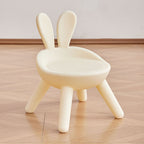 Lumendat Modern Art Deco PE Rabbit Kids Low Stool Backrest Armless For Living Room Lumendat