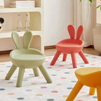 Lumendat Modern Art Deco PE Rabbit Kids Low Stool Backrest Armless For Living Room Lumendat
