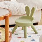 Lumendat Modern Art Deco PE Rabbit Kids Low Stool Backrest Armless For Living Room Lumendat