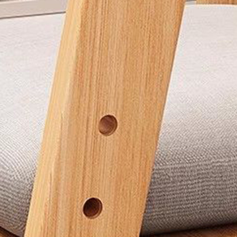Lumendat Modern Simplicity Kids Triple Square Fabric Rubberwood Dining Chair Backrest For Dining Room Lumendat
