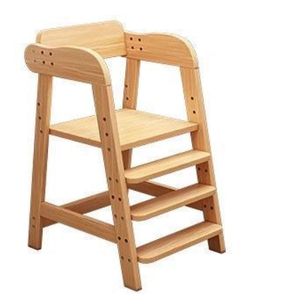 Lumendat Modern Simplicity Kids Triple Square Fabric Rubberwood Dining Chair Backrest For Dining Room Lumendat