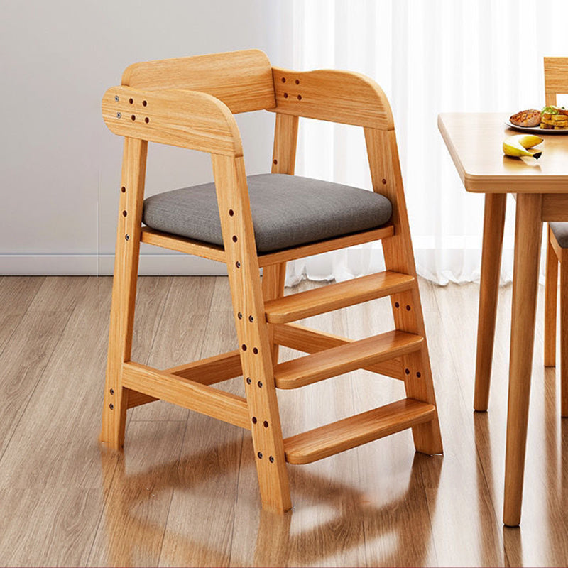 Lumendat Modern Simplicity Kids Triple Square Fabric Rubberwood Dining Chair Backrest For Dining Room Lumendat