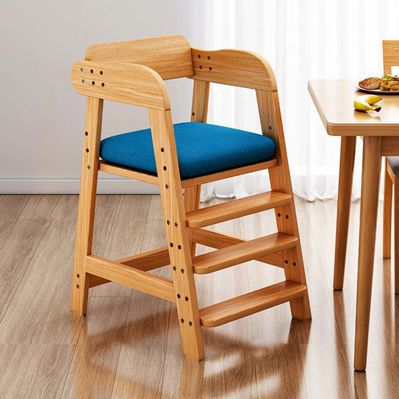 Lumendat Modern Simplicity Kids Triple Square Fabric Rubberwood Dining Chair Backrest For Dining Room Lumendat