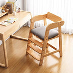 Lumendat Modern Simplicity Kids Triple Square Fabric Rubberwood Dining Chair Backrest For Dining Room Lumendat
