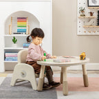 Lumendat Modern Minimalist Kids Square Trapezoid Liftable PU Leather Metal Low Stool For Living Room Lumendat