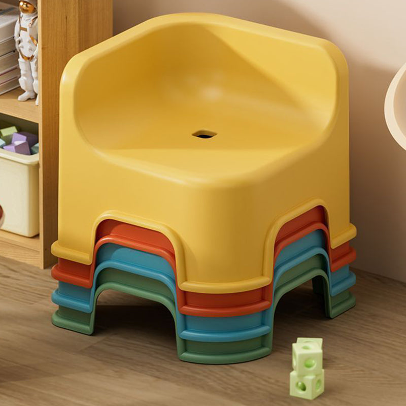 Lumendat Modern Simplicity Kids Square Plastic Low Stool For Living Room Lumendat