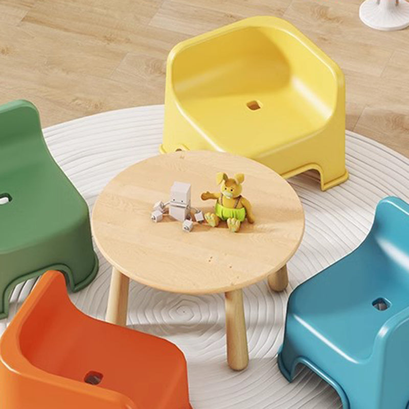 Lumendat Modern Simplicity Kids Square Plastic Low Stool For Living Room Lumendat