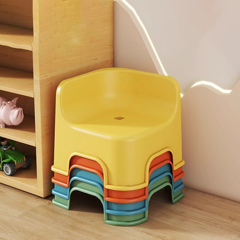 Lumendat Modern Simplicity Kids Square Plastic Low Stool For Living Room Lumendat