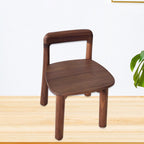 Lumendat Traditional Vintage Kids Sleek Square Right Angle Black Walnut Chair Backrest For Living Room Lumendat