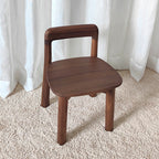 Lumendat Traditional Vintage Kids Sleek Square Right Angle Black Walnut Chair Backrest For Living Room Lumendat