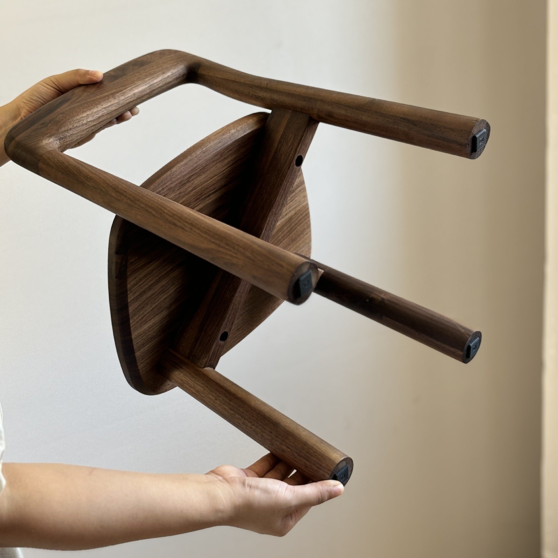 Lumendat Traditional Vintage Kids Sleek Square Right Angle Black Walnut Chair Backrest For Living Room Lumendat