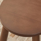 Lumendat Modern Minimalist Square Rubberwood Chair Backless For Living Room Lumendat