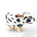 Lumendat Contemporary Creative Kids Fabric Wood Sponge Animal Elephant Footstool For Entryway Lumendat
