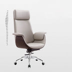 Modern Simplicity Microfiber Leather Board Aluminum Alloy Sponge Rectangular Wood Grain Desk Chair Backrest Adjustable For Home Office DFM-F