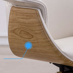 Modern Simplicity Microfiber Leather Board Aluminum Alloy Sponge Rectangular Wood Grain Desk Chair Backrest Adjustable For Home Office DFM-F