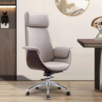 Modern Simplicity Microfiber Leather Board Aluminum Alloy Sponge Rectangular Wood Grain Desk Chair Backrest Adjustable For Home Office DFM-F