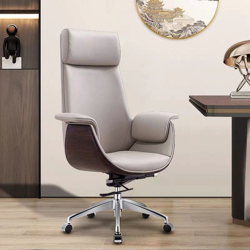 Modern Simplicity Microfiber Leather Board Aluminum Alloy Sponge Rectangular Wood Grain Desk Chair Backrest Adjustable For Home Office DFM-F