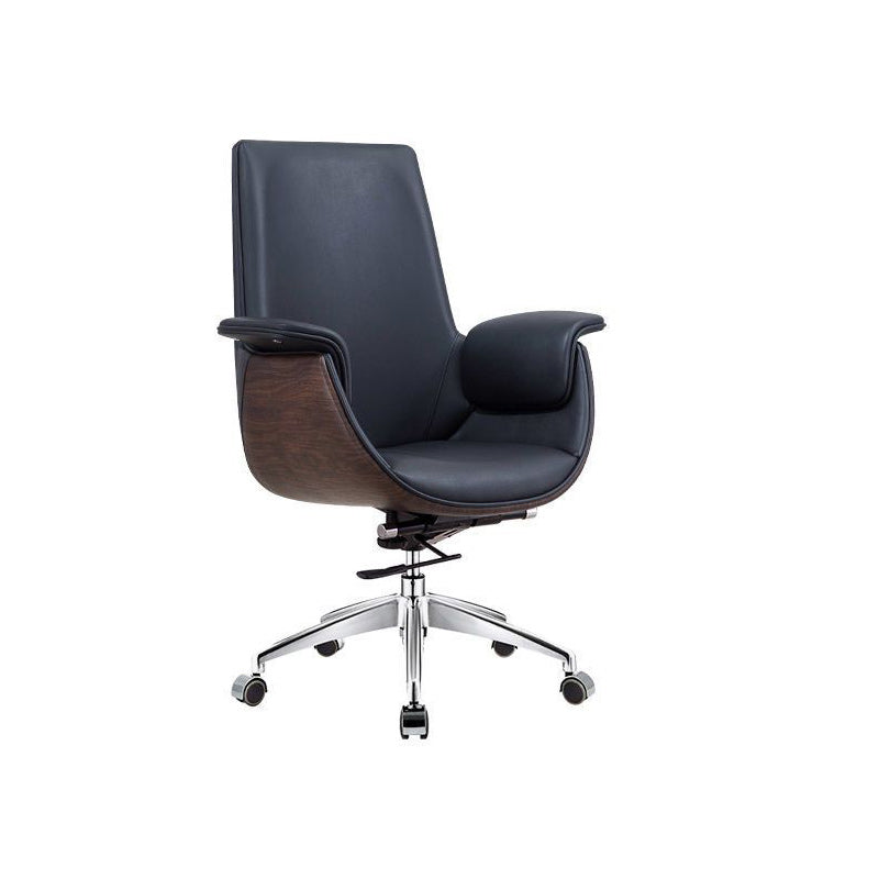 Modern Simplicity Microfiber Leather Board Aluminum Alloy Sponge Rectangular Wood Grain Desk Chair Backrest Adjustable For Home Office DFM-F