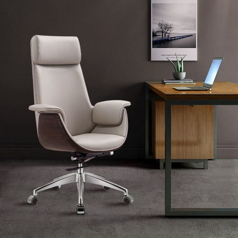 Modern Simplicity Microfiber Leather Board Aluminum Alloy Sponge Rectangular Wood Grain Desk Chair Backrest Adjustable For Home Office DFM-F