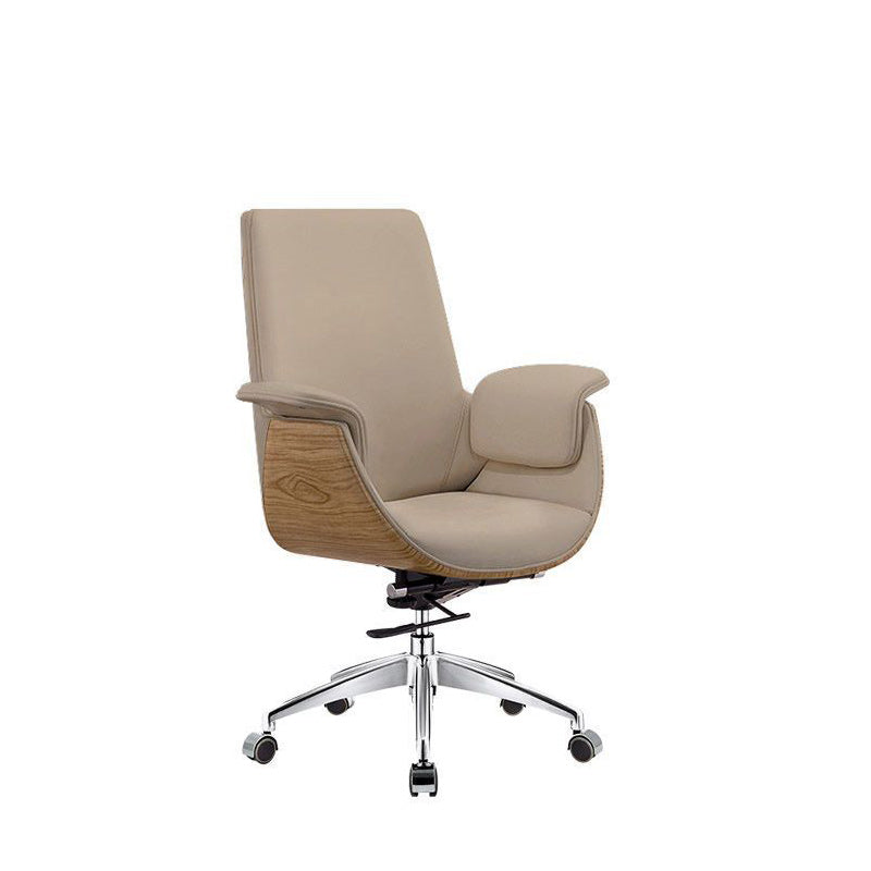 Modern Simplicity Microfiber Leather Board Aluminum Alloy Sponge Rectangular Wood Grain Desk Chair Backrest Adjustable For Home Office DFM-F