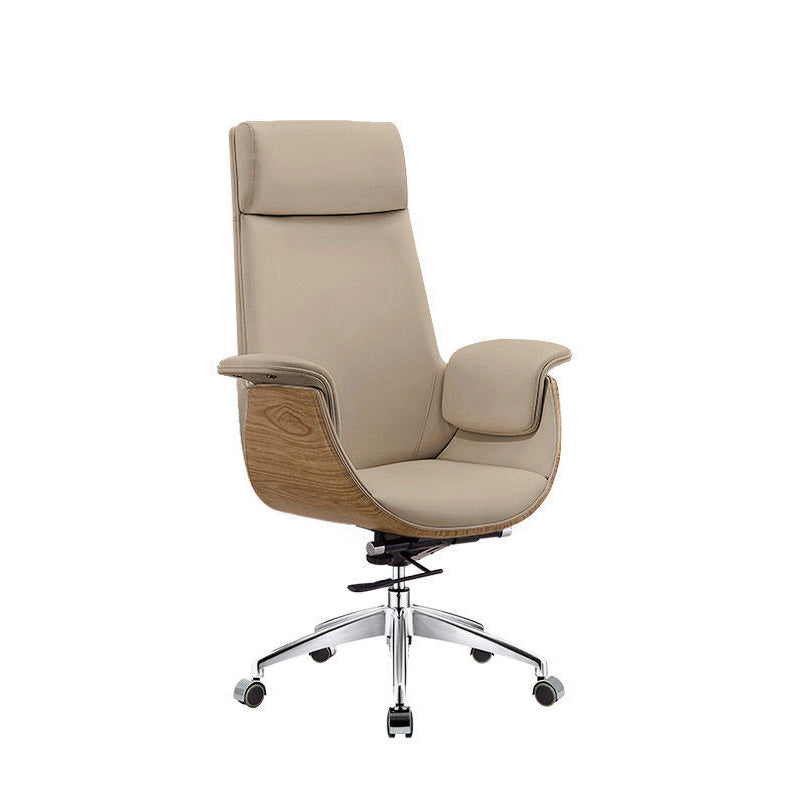 Modern Simplicity Microfiber Leather Board Aluminum Alloy Sponge Rectangular Wood Grain Desk Chair Backrest Adjustable For Home Office DFM-F