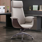 Modern Simplicity Microfiber Leather Board Aluminum Alloy Sponge Rectangular Wood Grain Desk Chair Backrest Adjustable For Home Office DFM-F