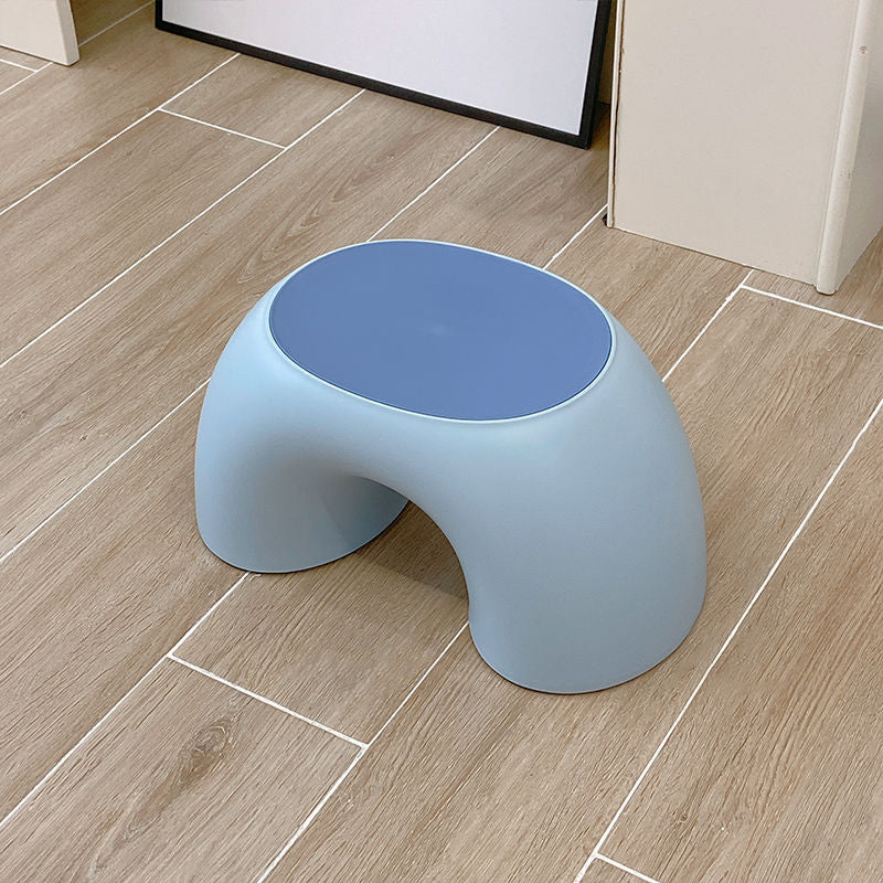 Lumendat Modern Minimalist Kids Rainbow Shape PP Plastic Low Stool For Living Room Lumendat
