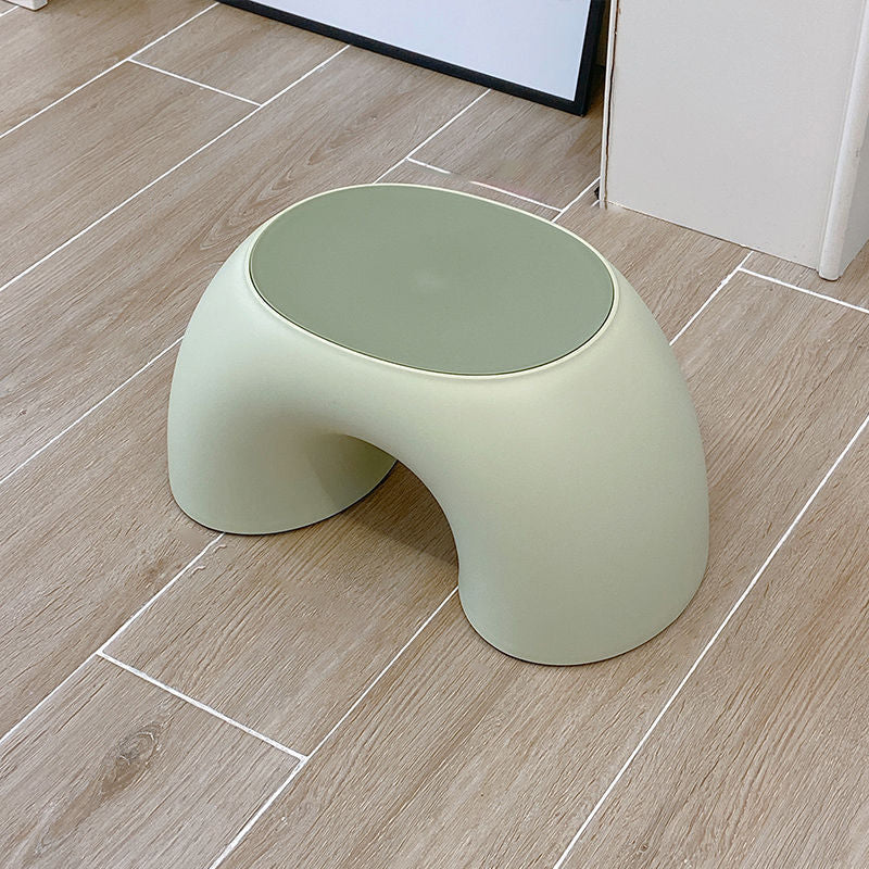 Lumendat Modern Minimalist Kids Rainbow Shape PP Plastic Low Stool For Living Room Lumendat
