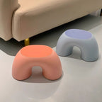 Lumendat Modern Minimalist Kids Rainbow Shape PP Plastic Low Stool For Living Room Lumendat