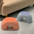 Lumendat Modern Minimalist Kids Rainbow Shape PP Plastic Low Stool For Living Room Lumendat