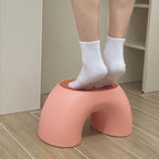Lumendat Modern Minimalist Kids Rainbow Shape PP Plastic Low Stool For Living Room Lumendat