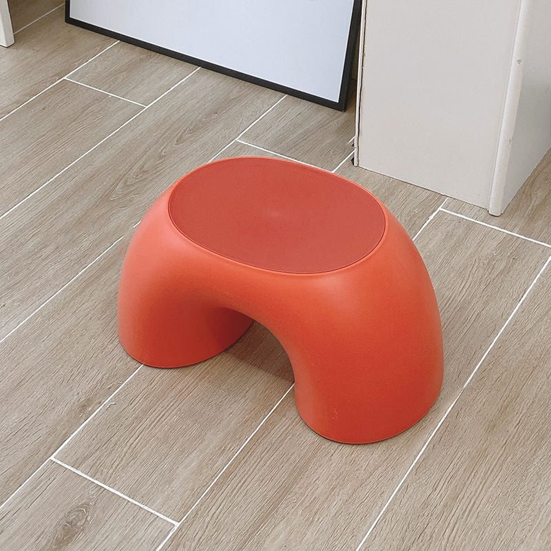 Lumendat Modern Minimalist Kids Rainbow Shape PP Plastic Low Stool For Living Room Lumendat